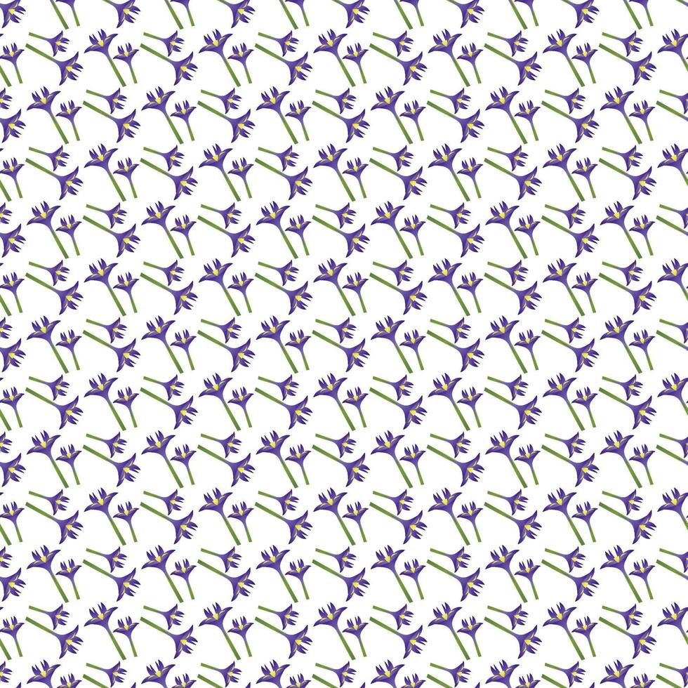 Iris flower Seamless Pattern Design vector