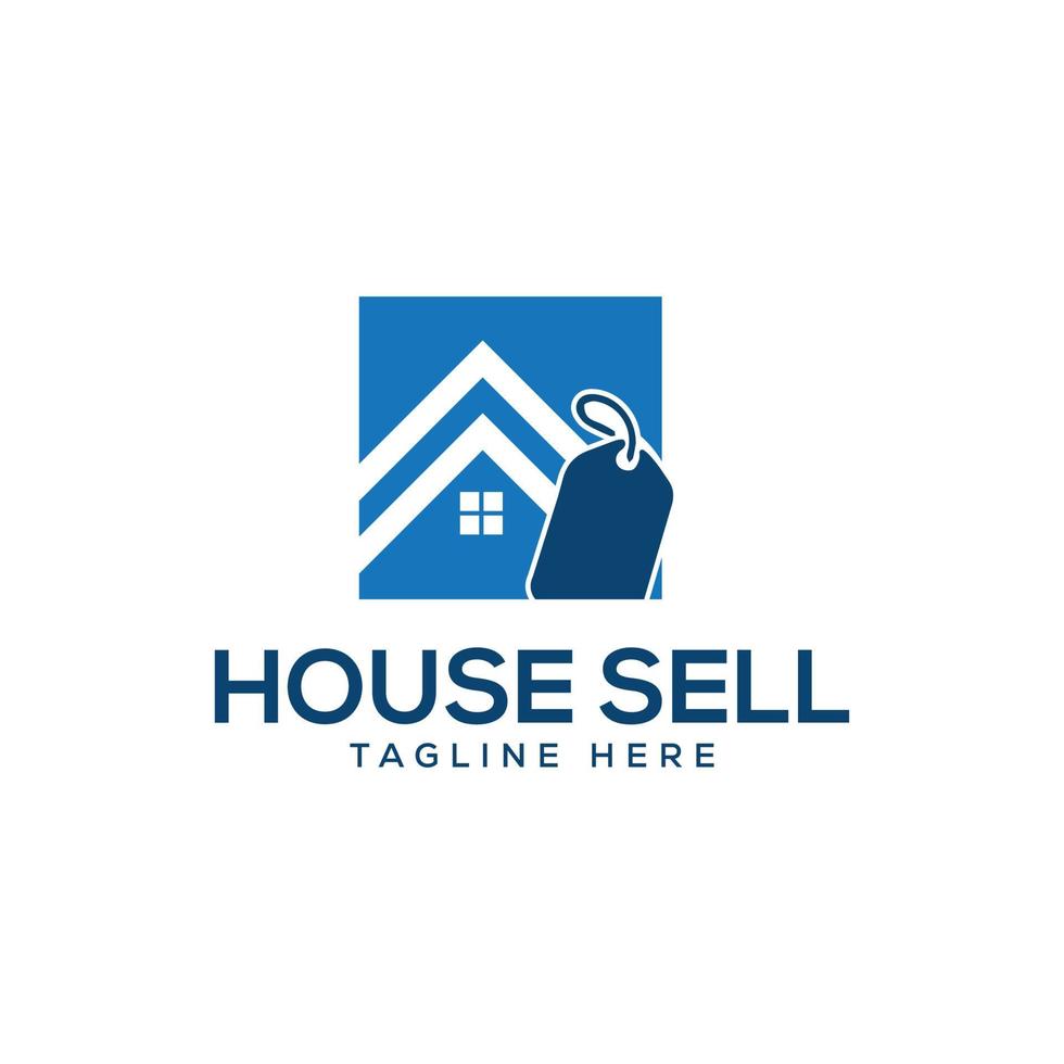 house sell logo template vector design