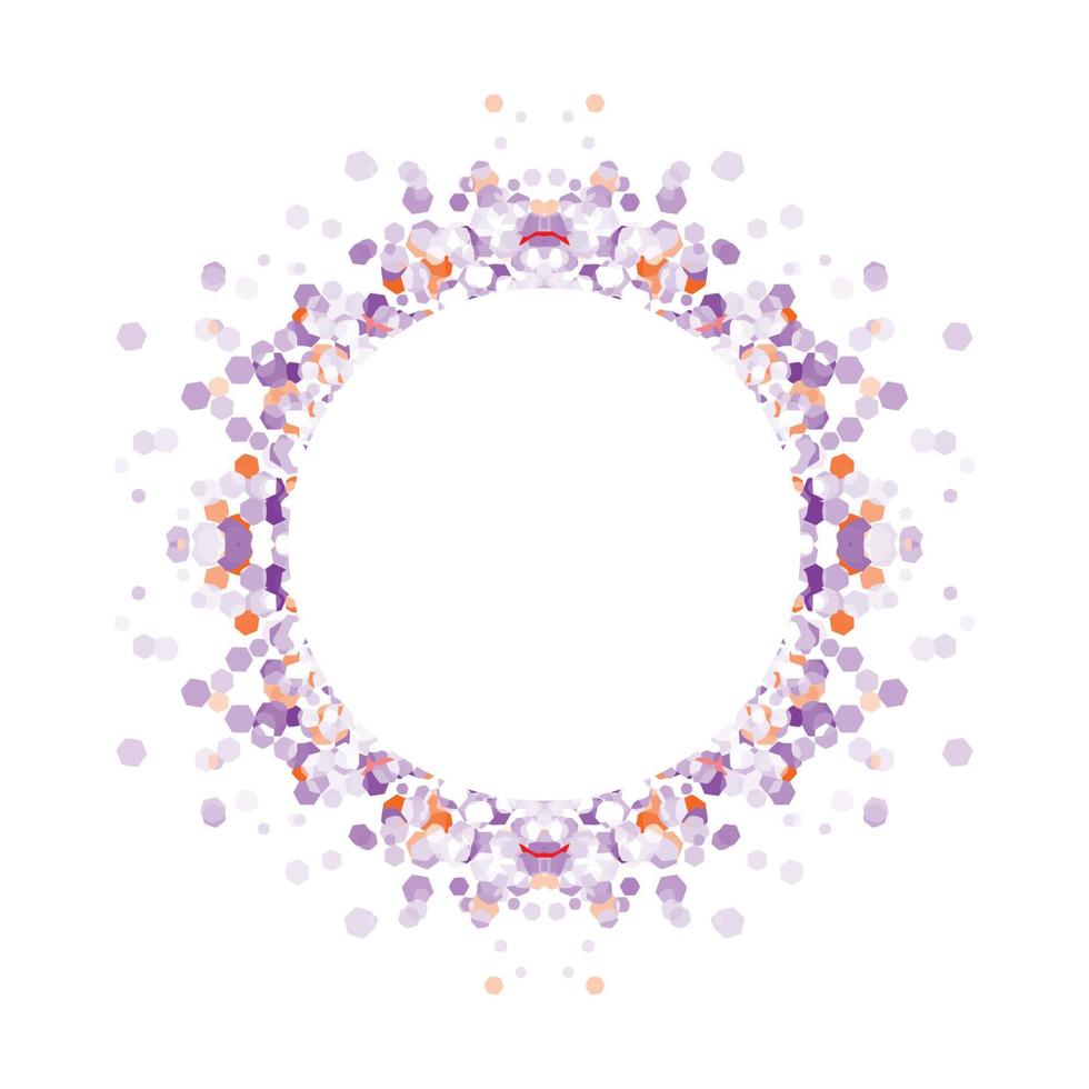 Circle frame abstract burst vector