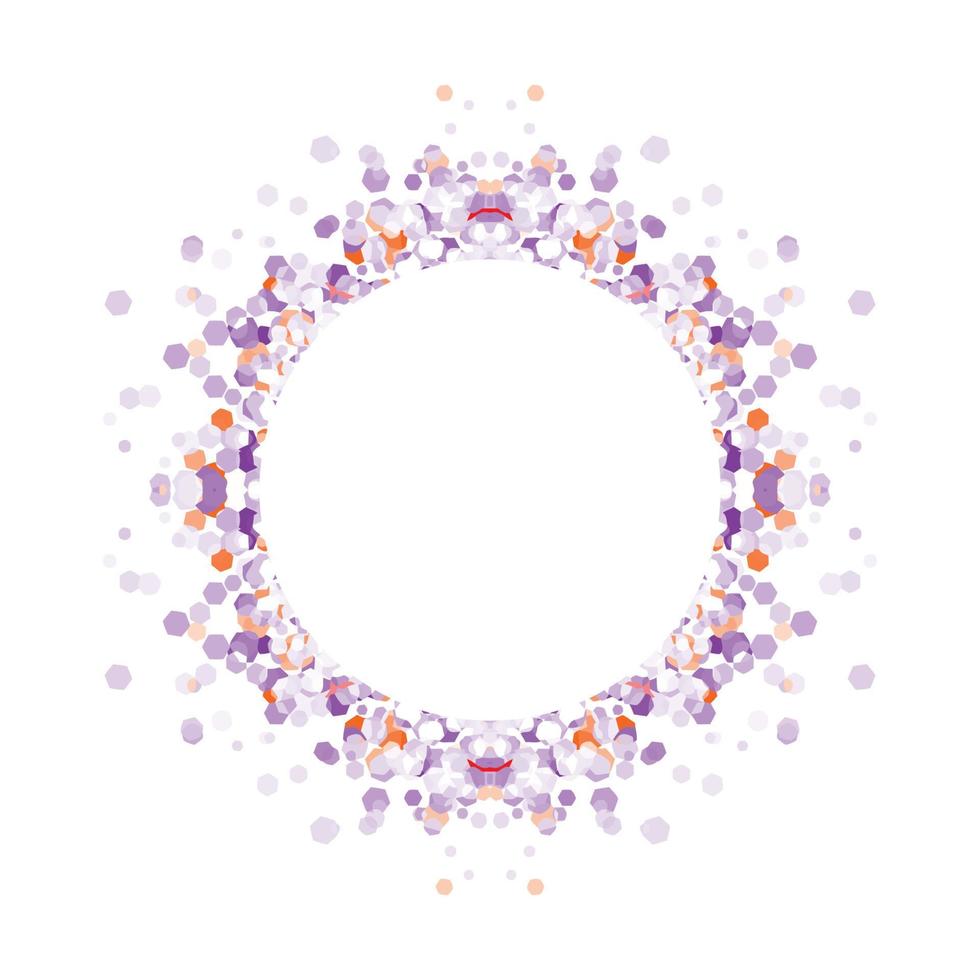 Circle frame abstract burst vector