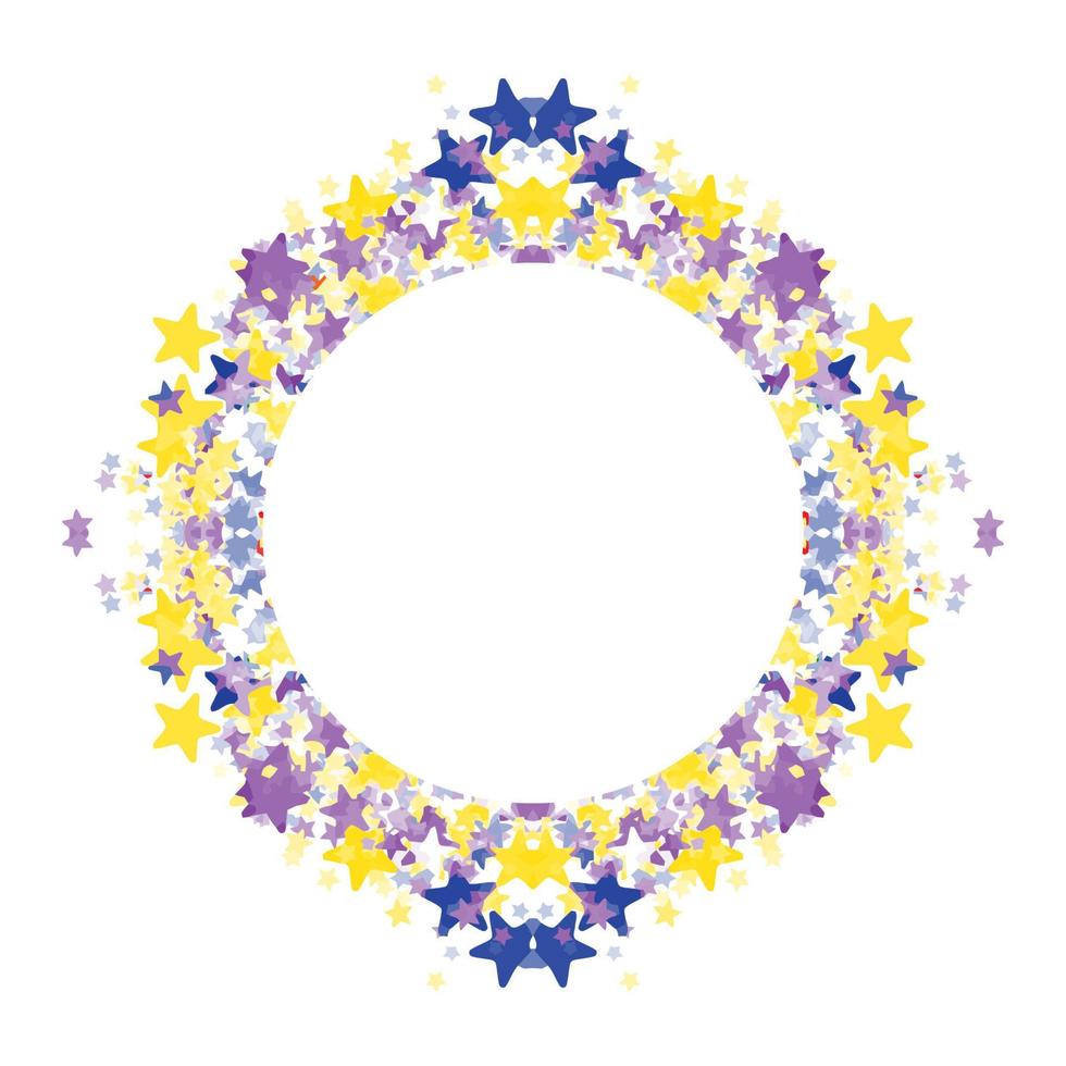Circle frame abstract burst vector