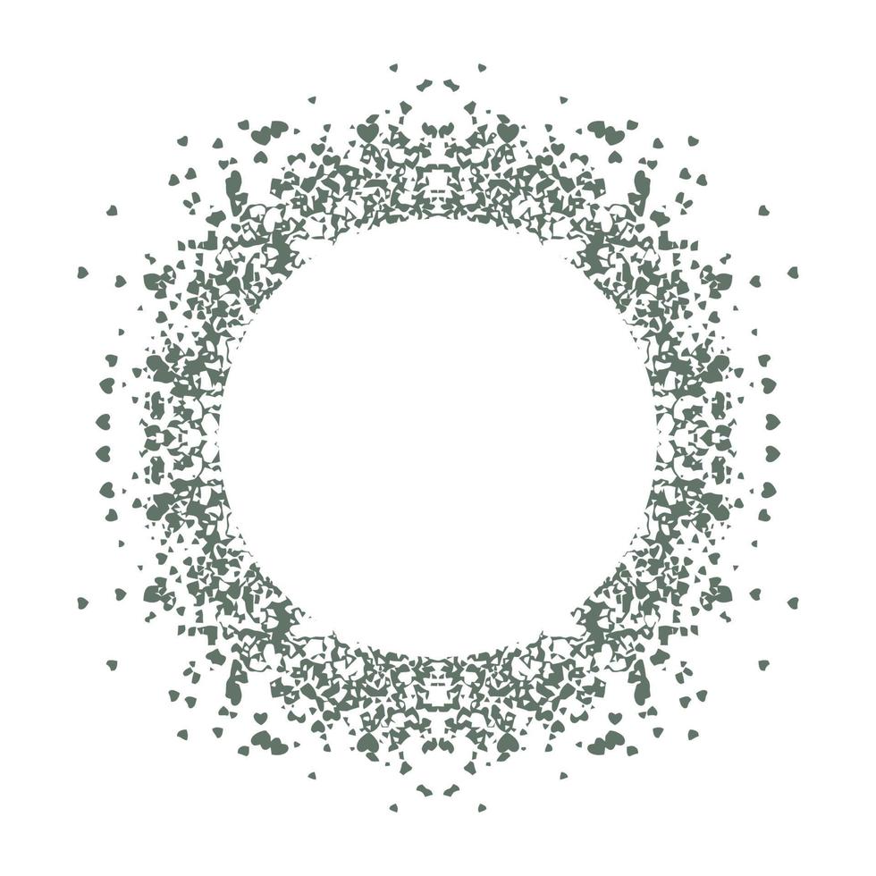 Circle frame abstract burst vector