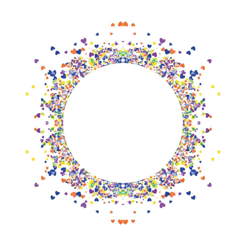 Circle frame abstract burst vector