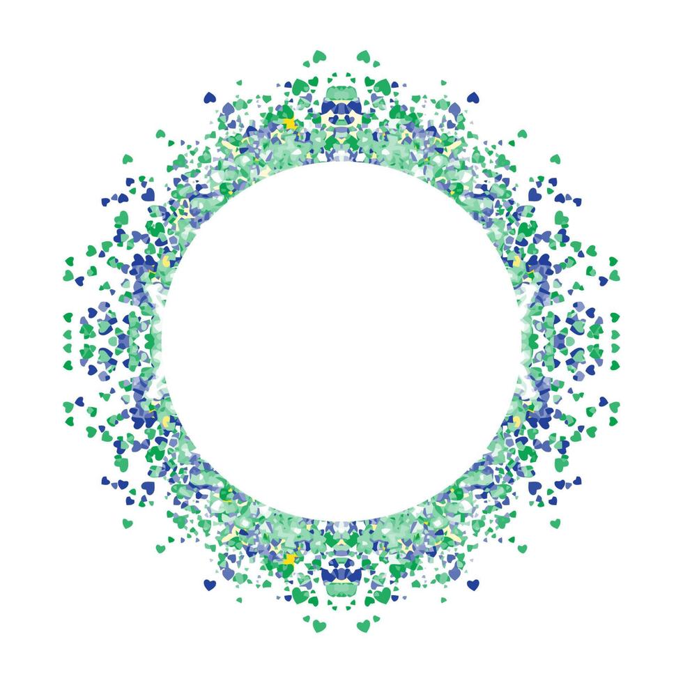 Circle frame abstract burst vector