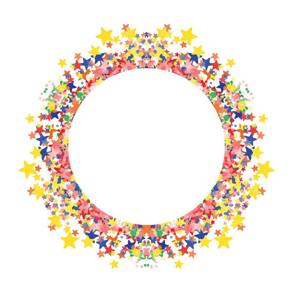 Circle frame abstract burst vector
