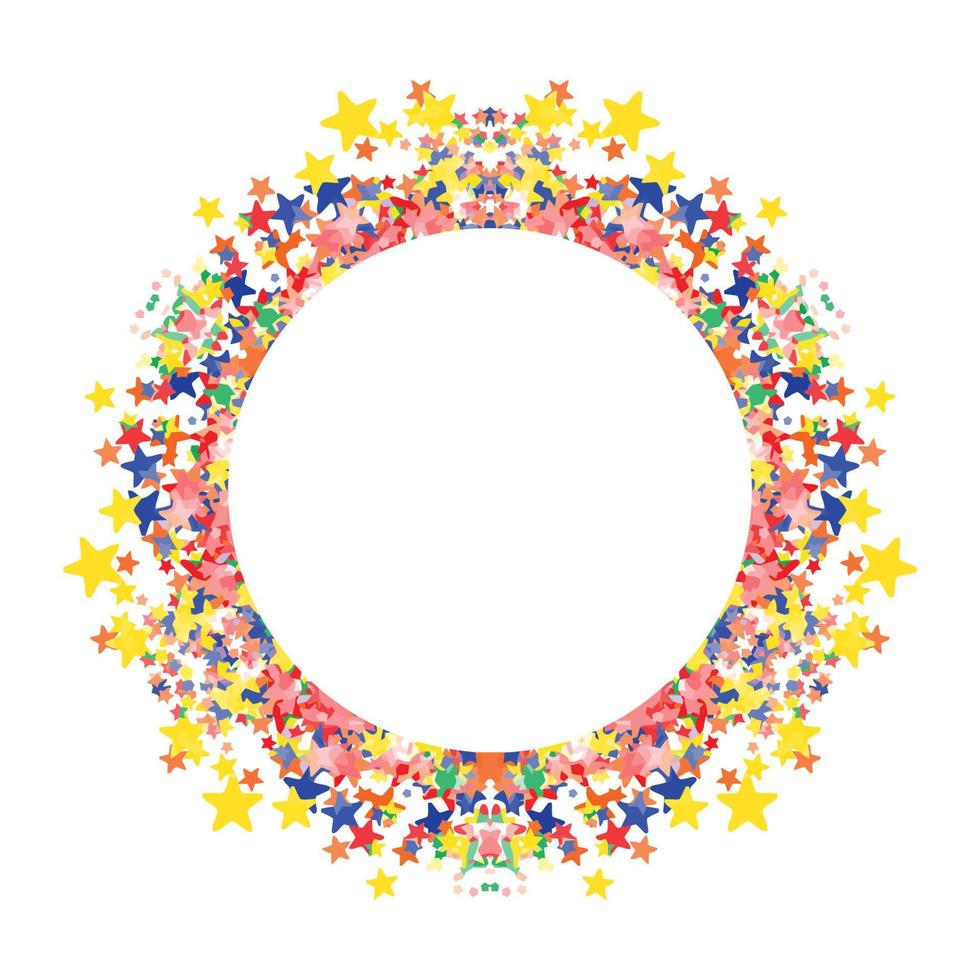 Circle frame abstract burst vector