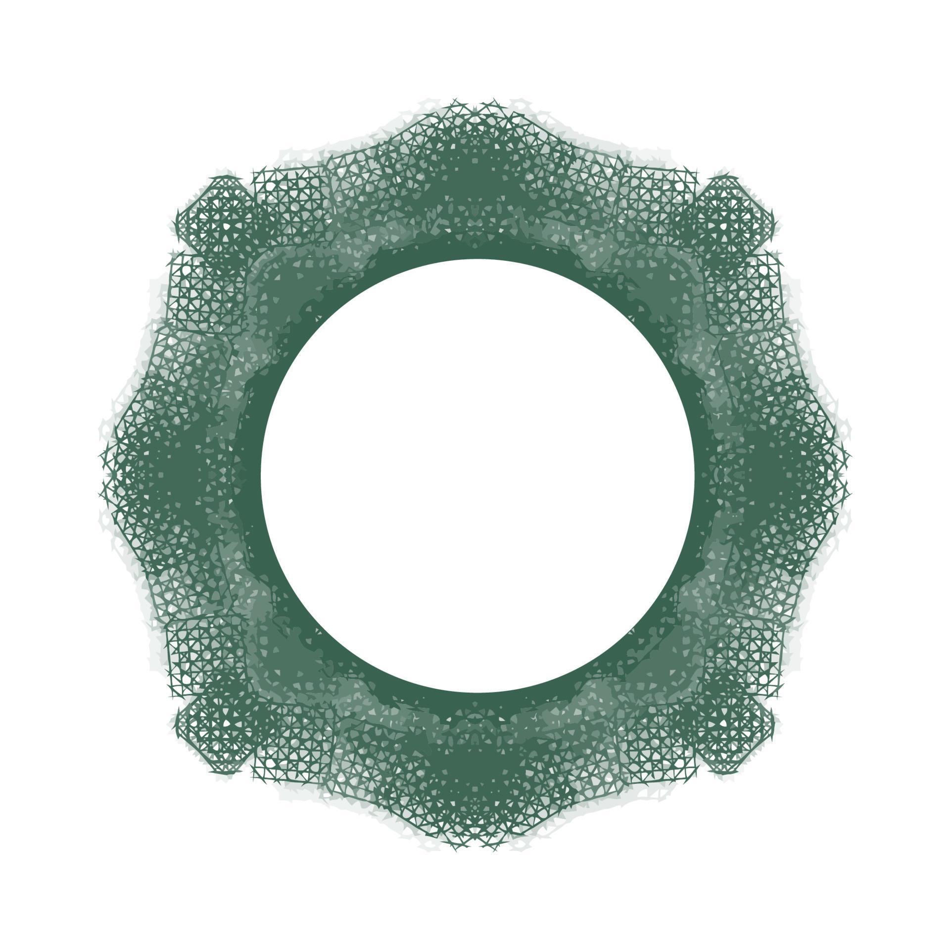 Decorative frame circle. Abstract background. 5006291 Vector Art at