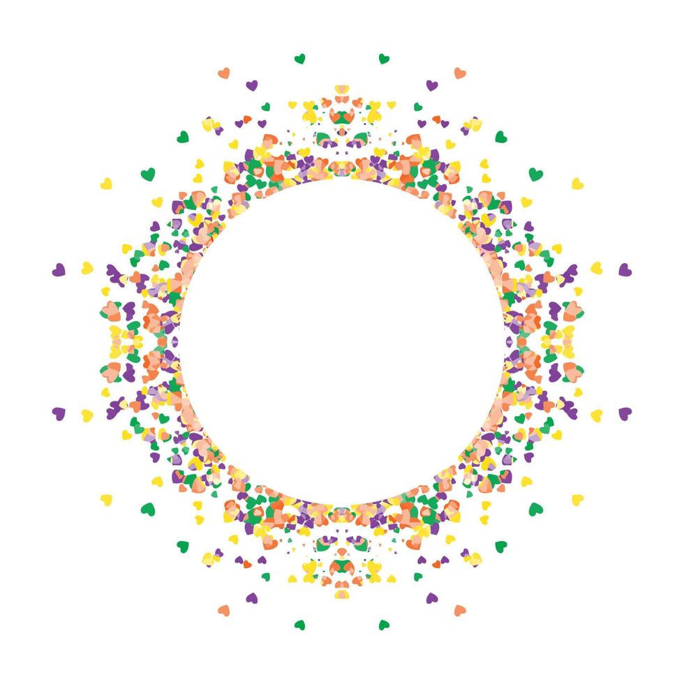 Circle frame abstract burst vector