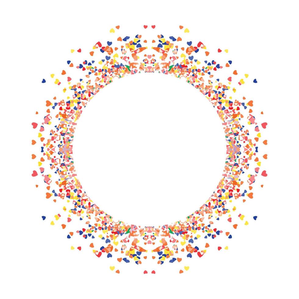 Circle frame abstract burst vector