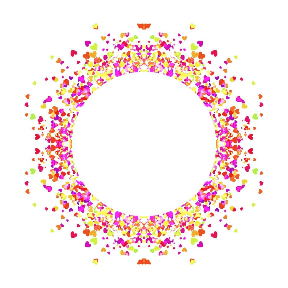 Circle frame abstract burst vector