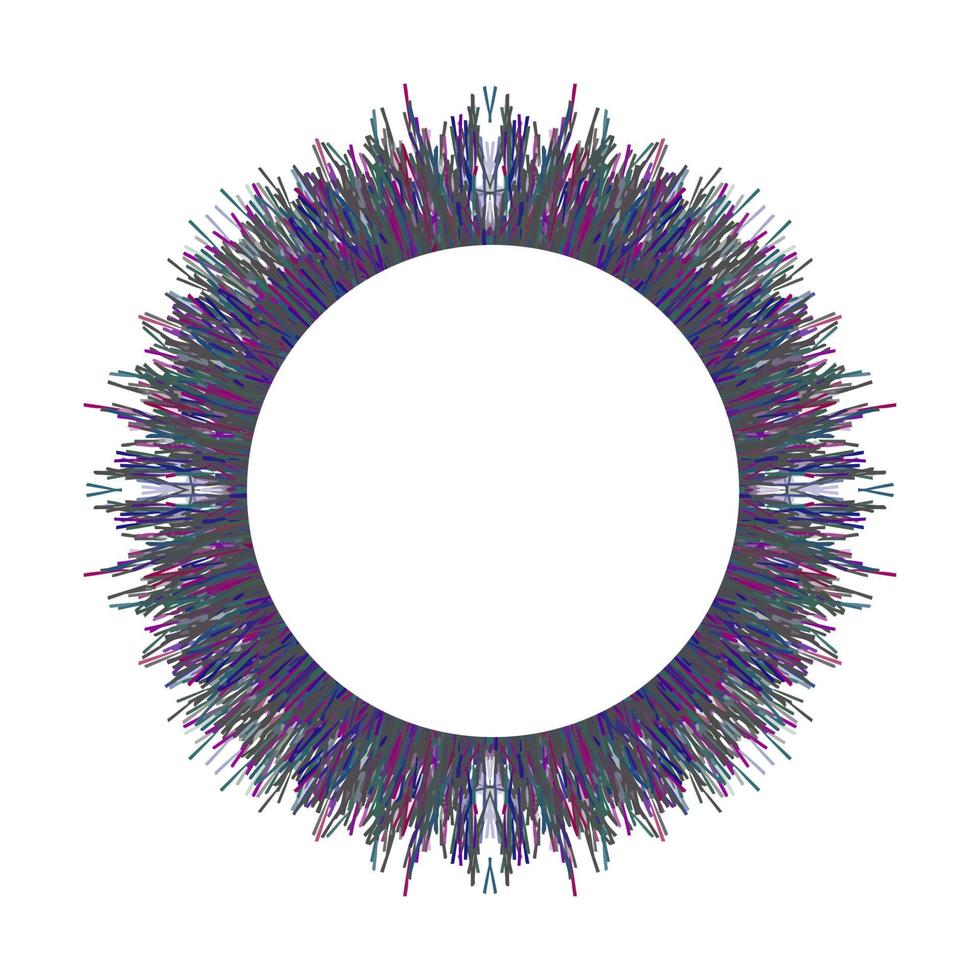 Decorative frame circle. Abstract background. vector