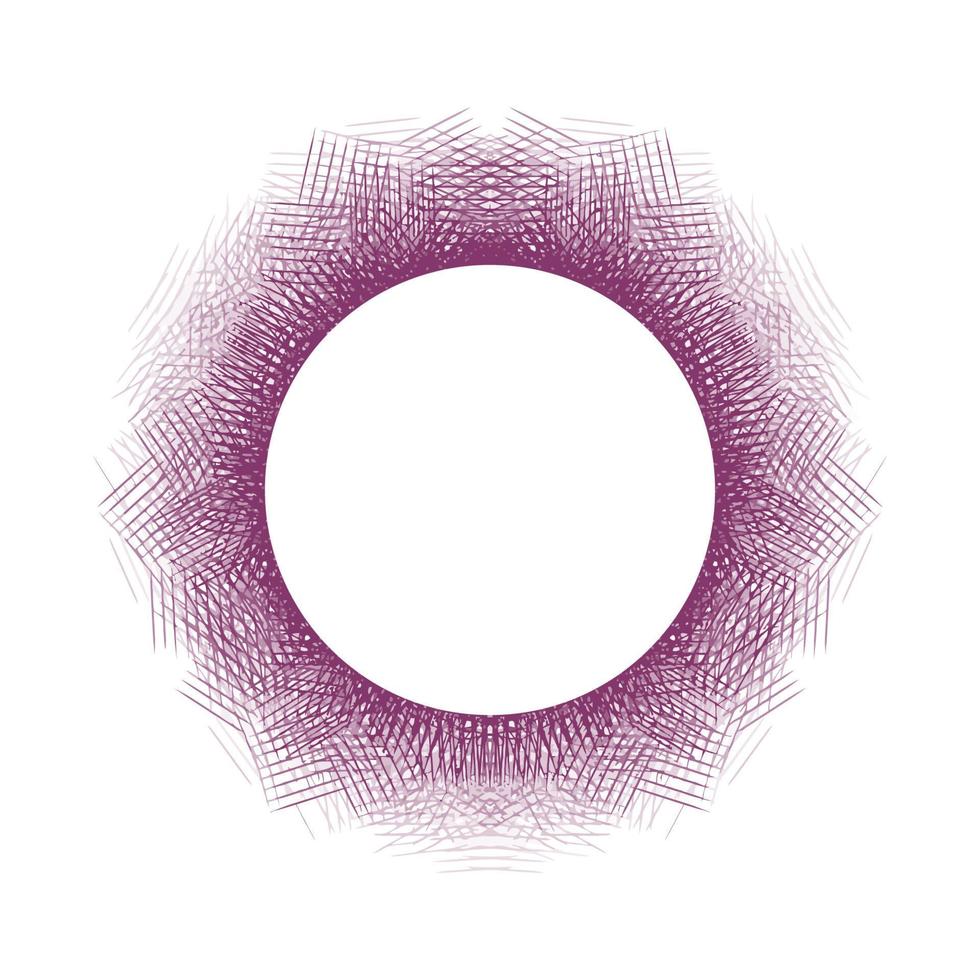 Circle frame abstract burst vector