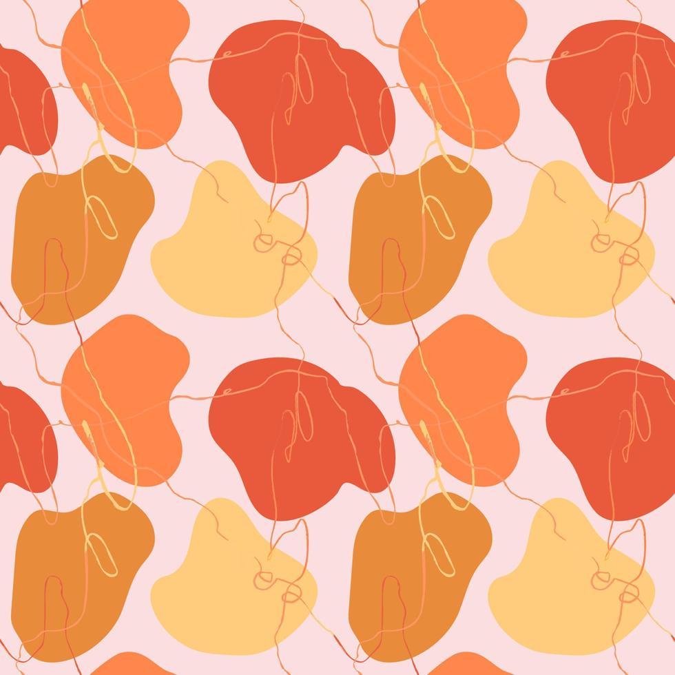 Vector modern seamless pattern with colorful hand draw abstract elements, doodles. Use it for wallpaper, textile print, pattern fills, web page, surface textures, wrapping paper, design presentation
