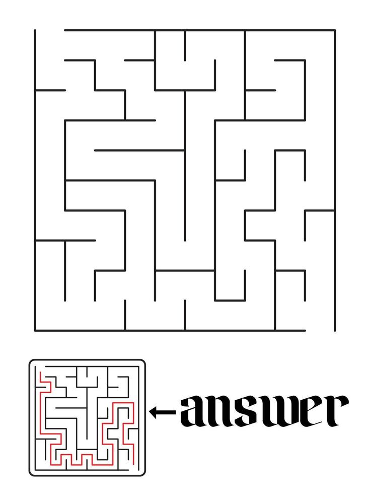 puzzle game and answer vector