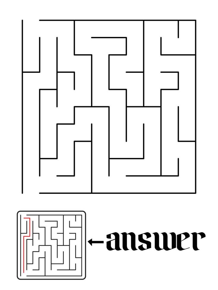 puzzle game and answer 5006408 Vector Art at Vecteezy