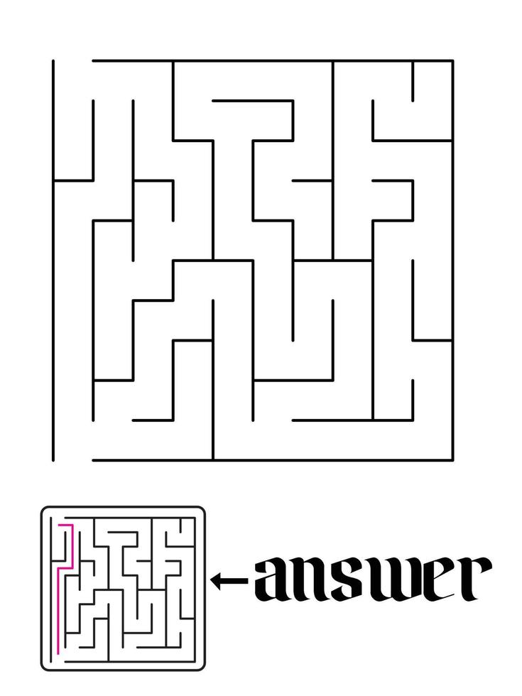 juego de rompecabezas y solución 9 vector