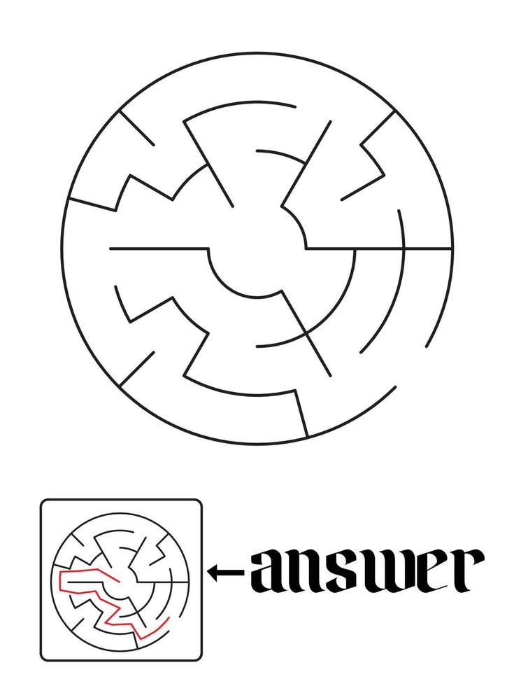 puzzle game and answer vector