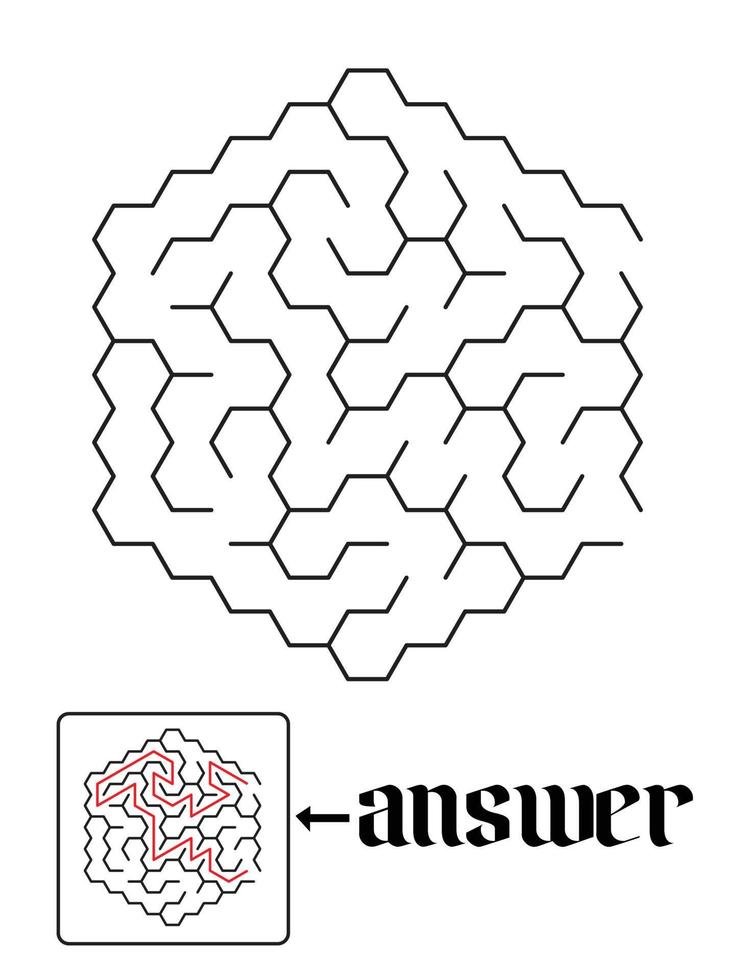puzzle game and answer vector