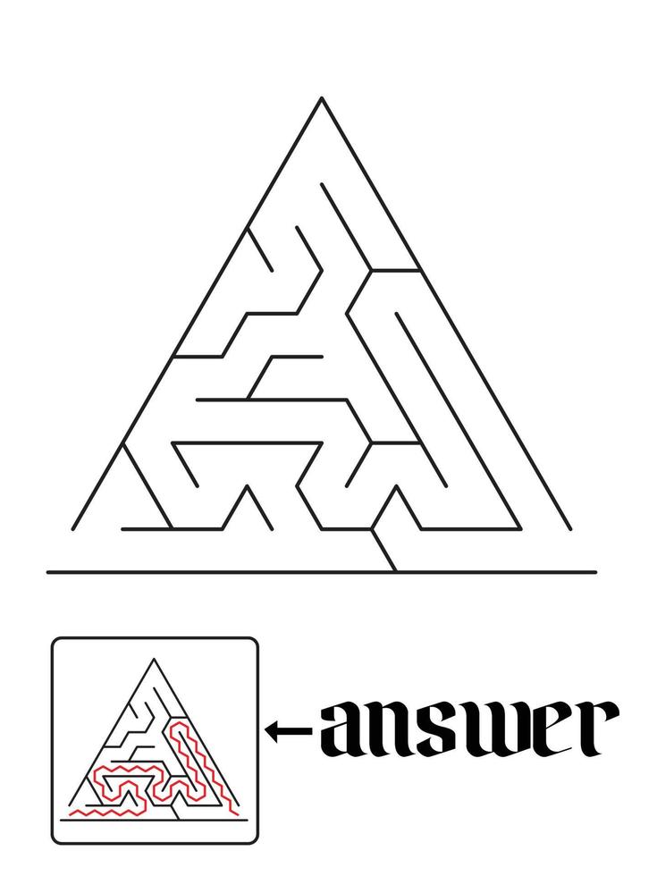 puzzle game and answer vector
