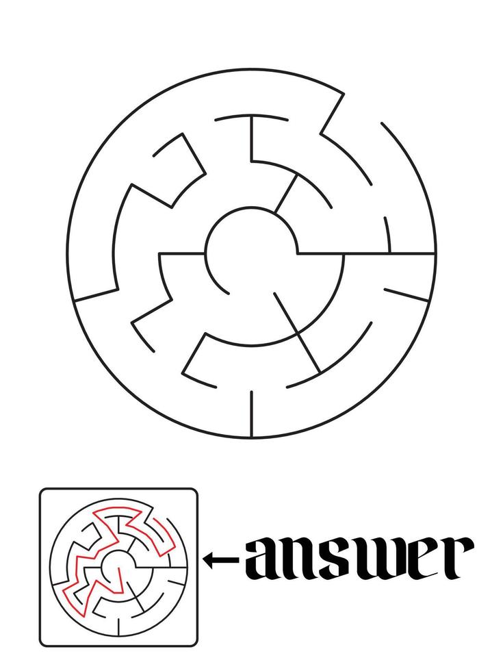 puzzle game and answer vector