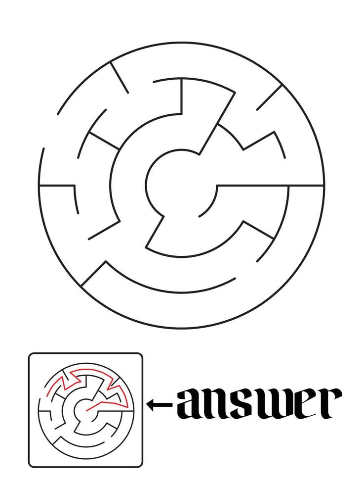 puzzle game and answer vector