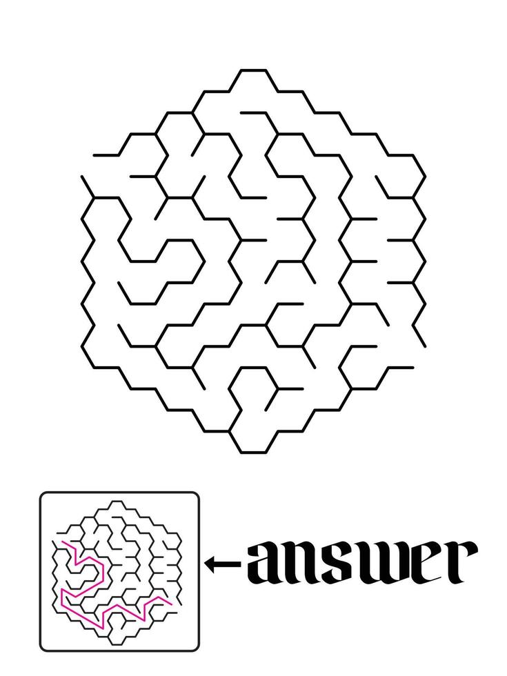 puzzle game and solution 7 vector