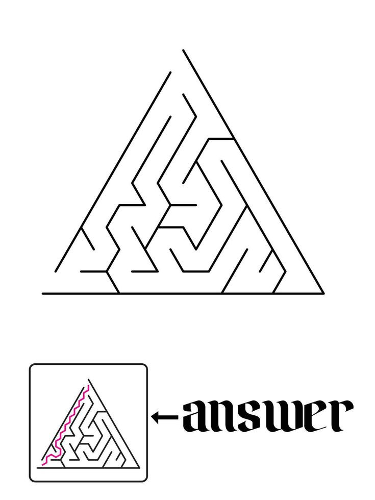 puzzle game and solution 10 vector