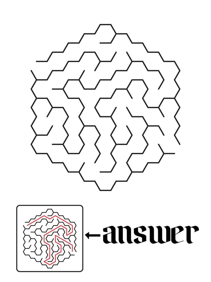 puzzle game and answer vector