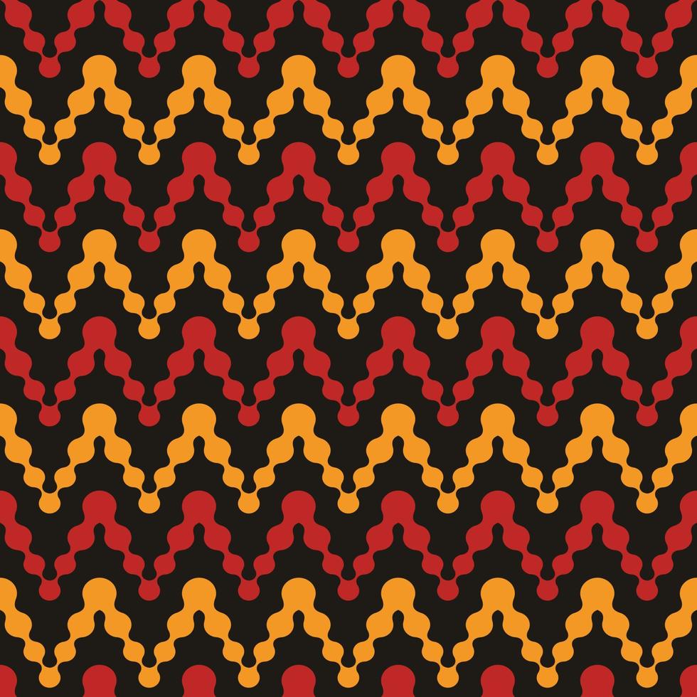 Zigzag red and yellow seamless pattern design for decorating, wallpaper, wrapping paper, fabric, backdrop and etc. vector