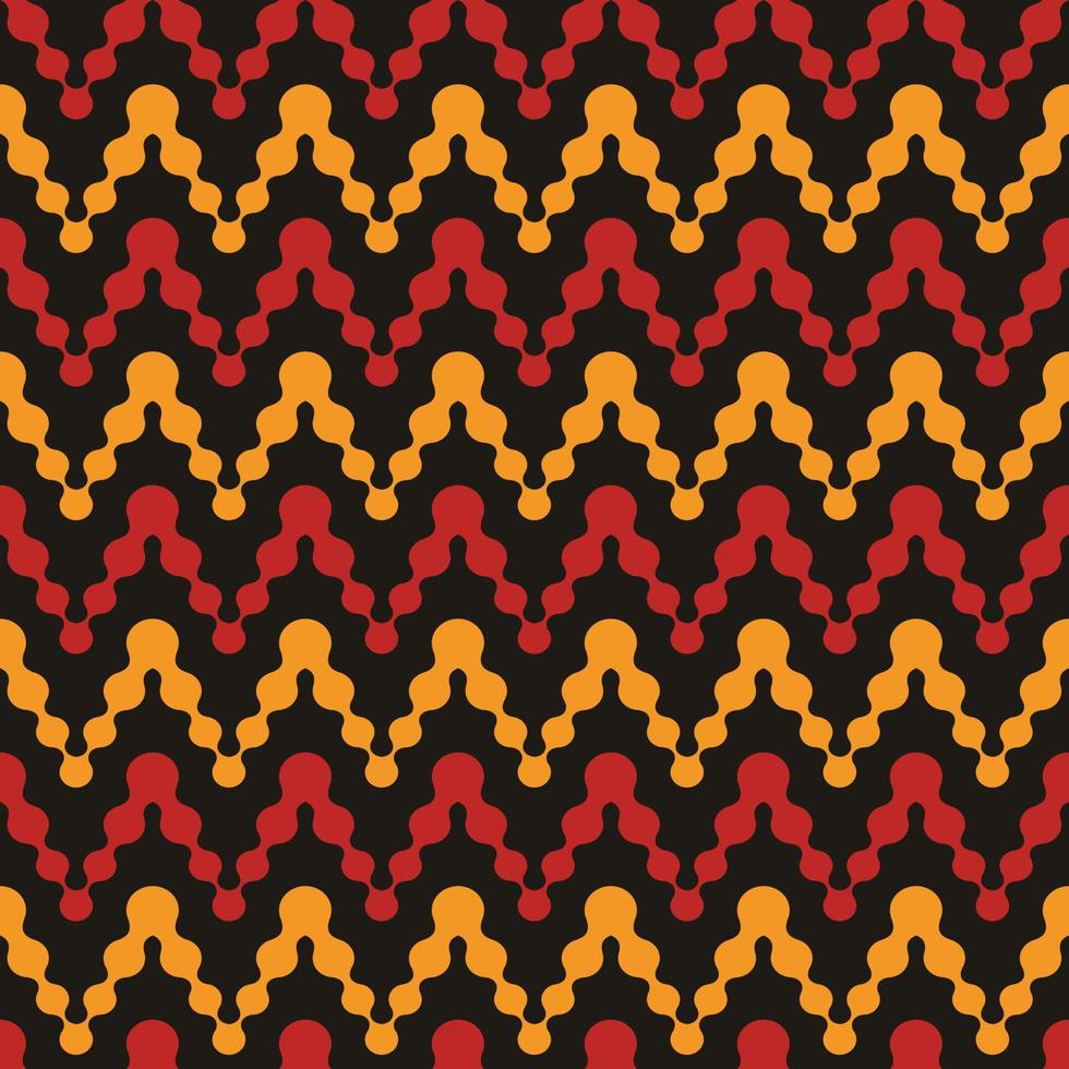 Zigzag red and yellow seamless pattern design for decorating, wallpaper, wrapping paper, fabric, backdrop and etc. vector