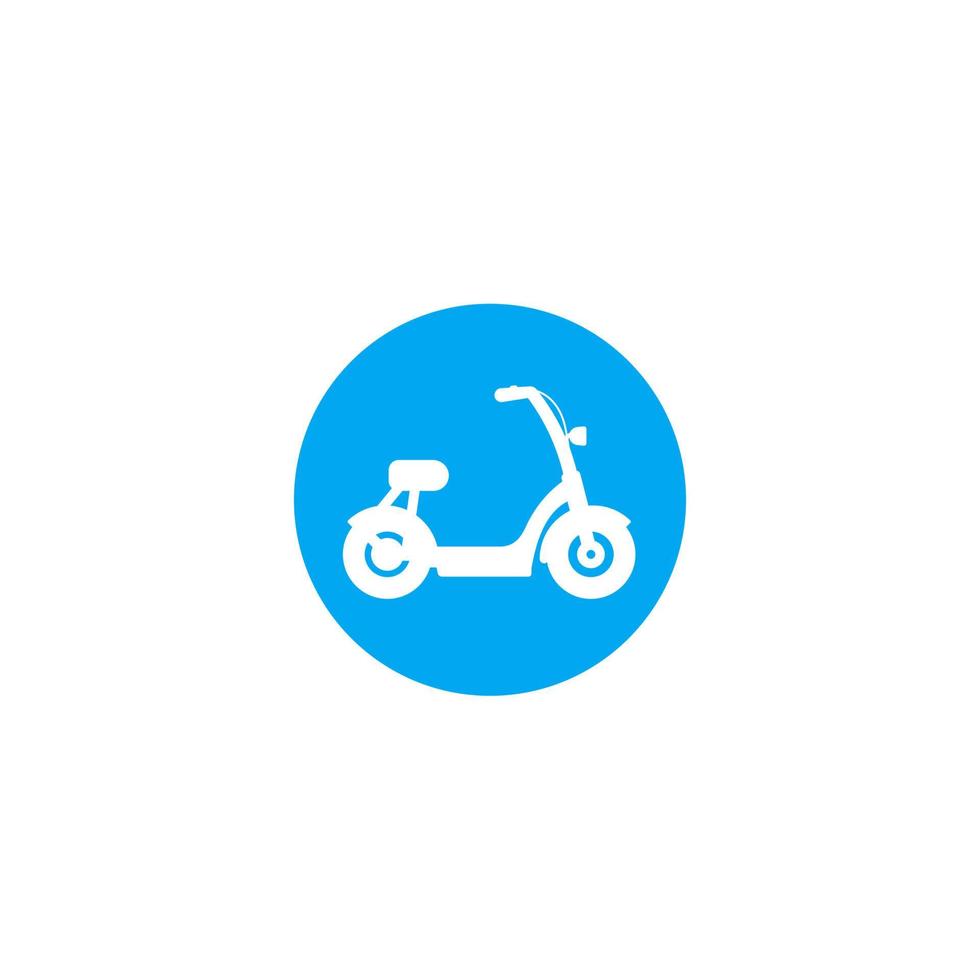 electric bike, scooter vector icon