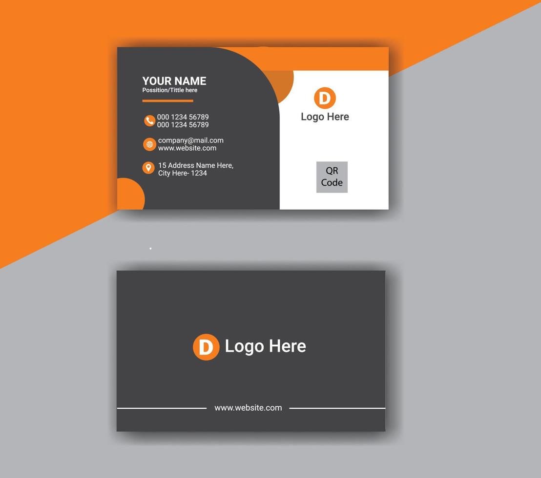 Modern Corporate Business Card Template vector