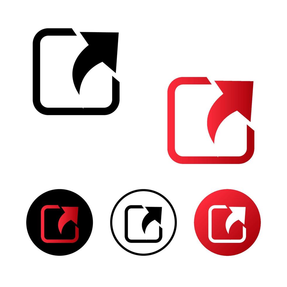 Shortcut Icon Flat Design vector