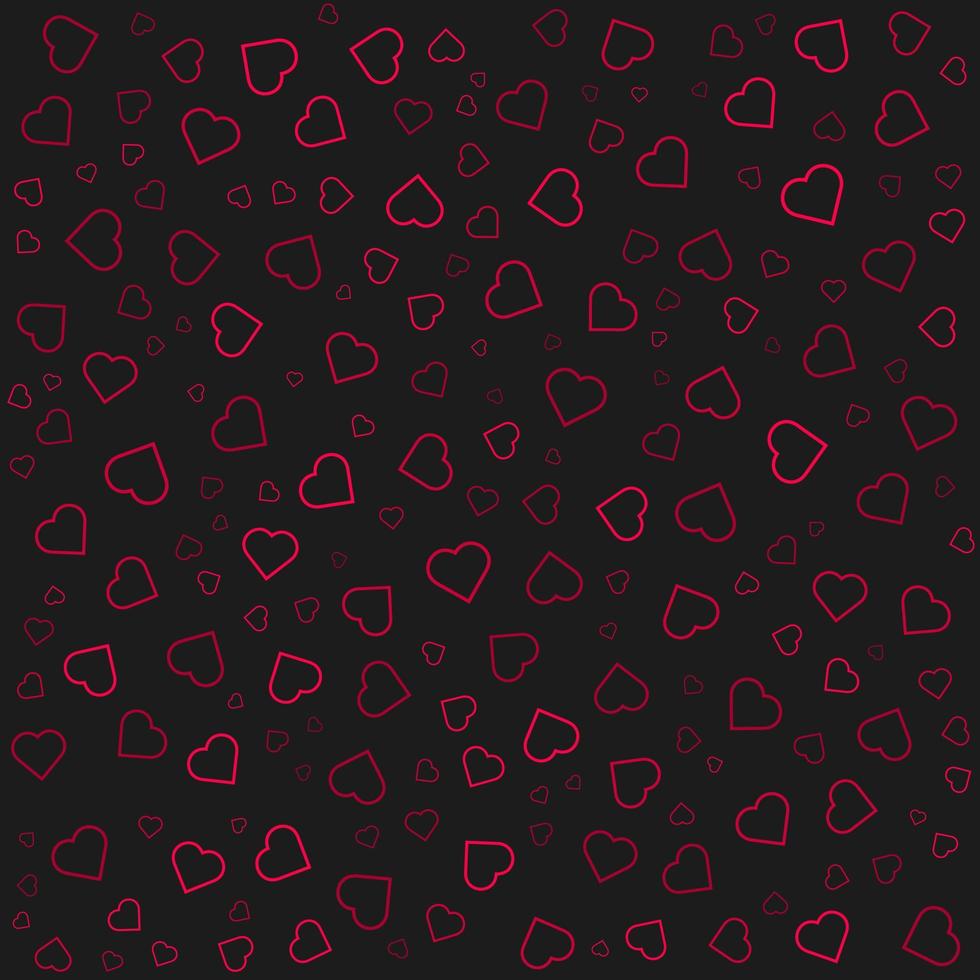 Red shades heart background vector