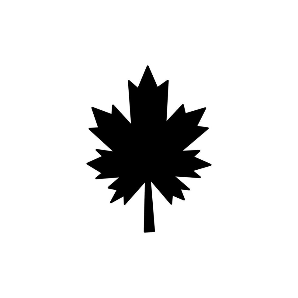 Leaf silhouette illustration vector