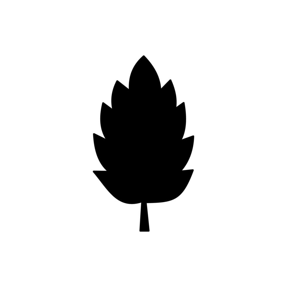 Leaf silhouette illustration vector