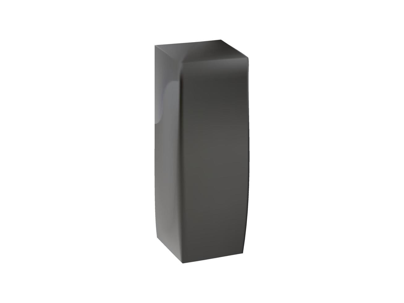 Package box. Notebook. Packaging to be safe. vector object 3d perfume packaging.