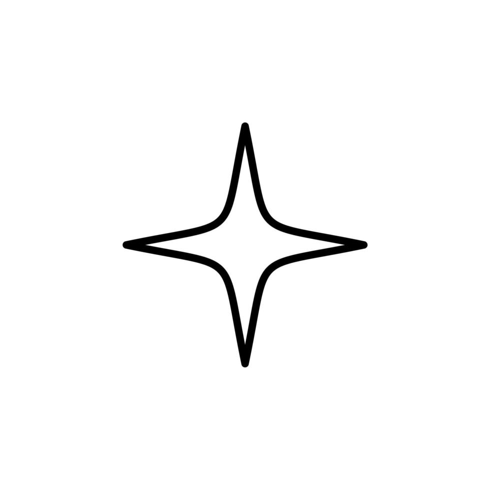 Stars, Night Line Icon, Vector, Illustration, Logo Template. Suitable For Many Purposes. vector