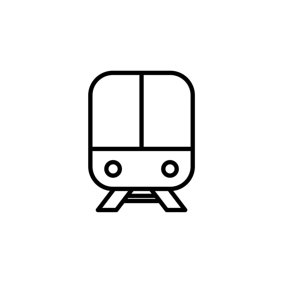 Train, Locomotive, Transport Line Icon, Vector, Illustration, Logo Template. Suitable For Many Purposes. vector