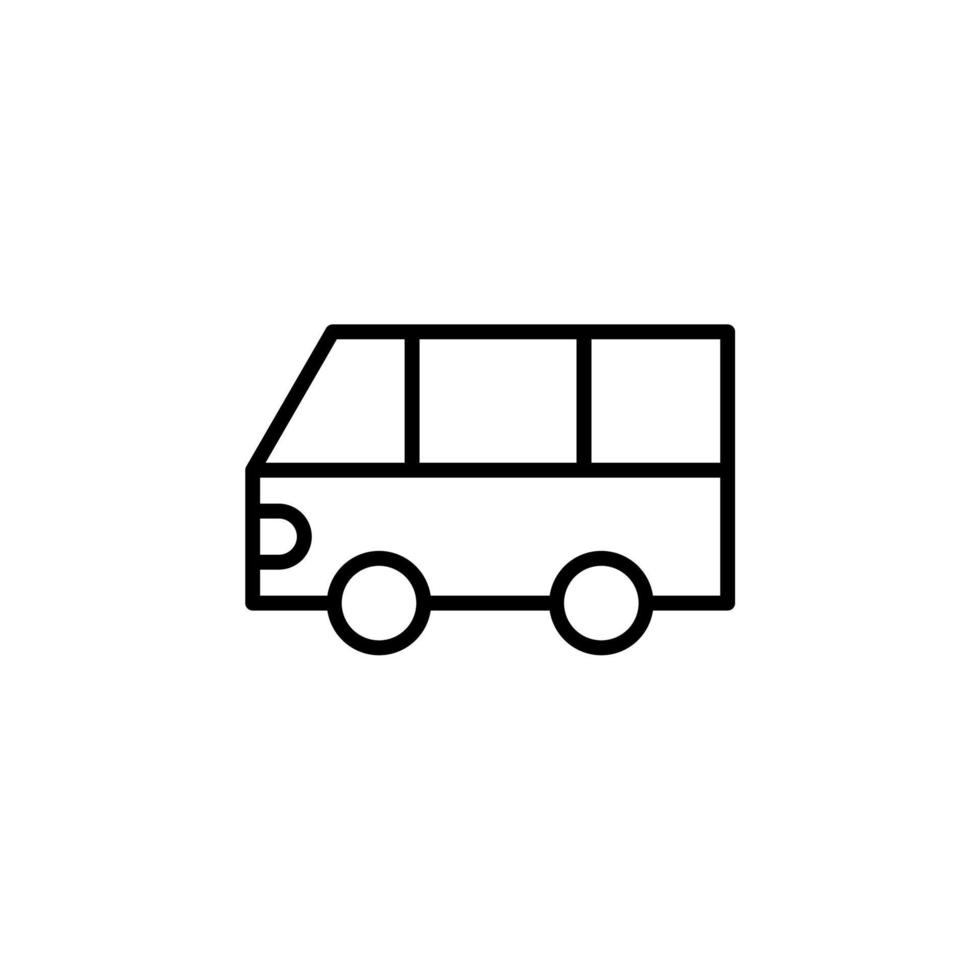 Car, Automobile, Transportation Line Icon, Vector, Illustration, Logo Template. Suitable For Many Purposes. vector