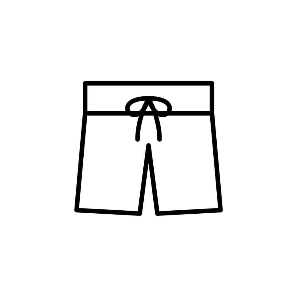 pantalones cortos, casual, icono de línea de pantalones, vector, ilustración, plantilla de logotipo. adecuado para muchos propósitos. vector