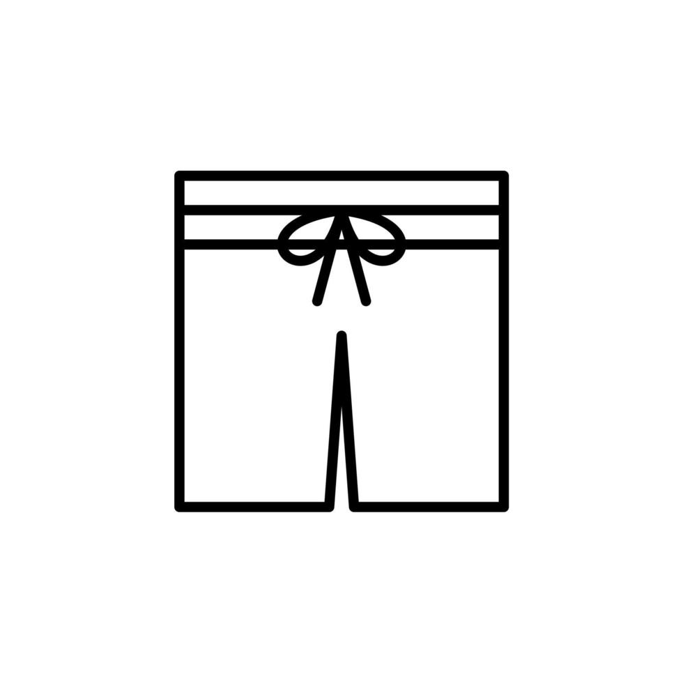 pantalones cortos, casual, icono de línea de pantalones, vector, ilustración, plantilla de logotipo. adecuado para muchos propósitos. vector