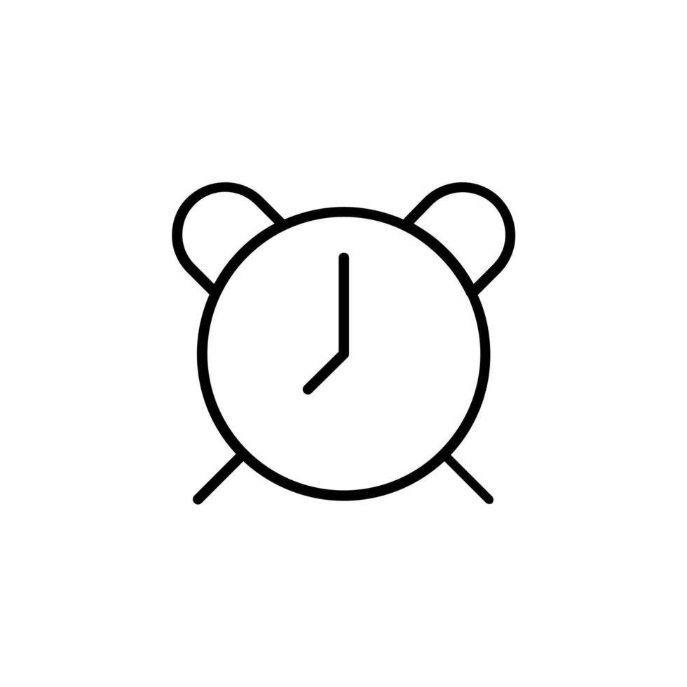 Alarm, Timer Line Icon, Vector, Illustration, Logo Template. Suitable For Many Purposes. vector