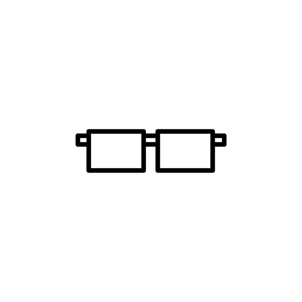 Glasses, Sunglasses, Eyeglasses, Spectacles Line Icon, Vector, Illustration, Logo Template. Suitable For Many Purposes. vector