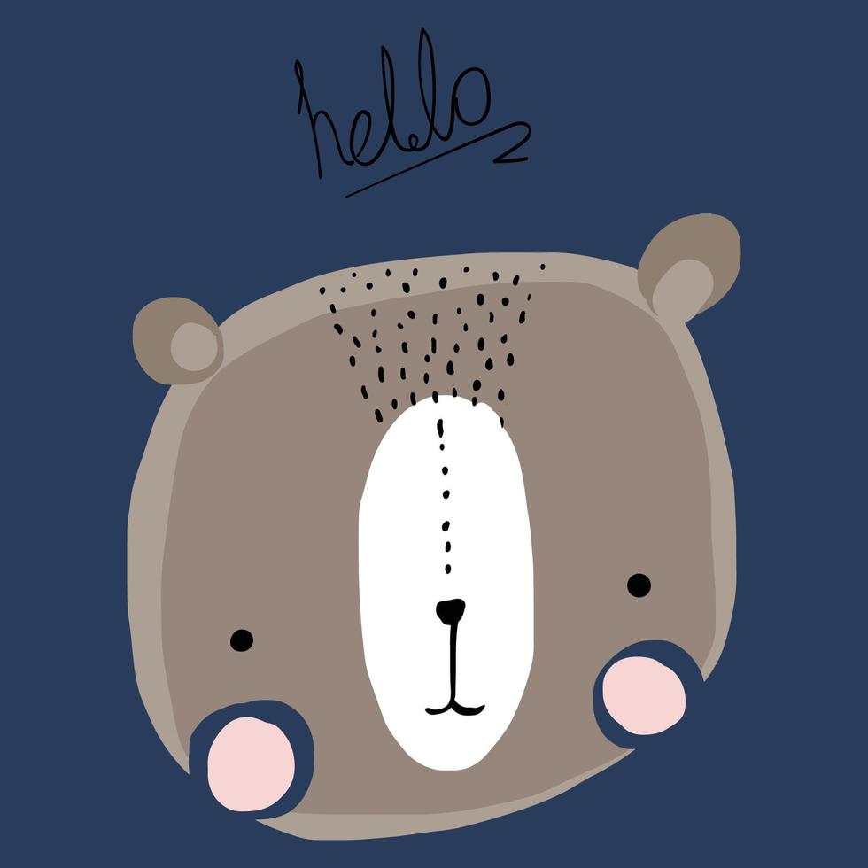 vector de dibujos animados de oso