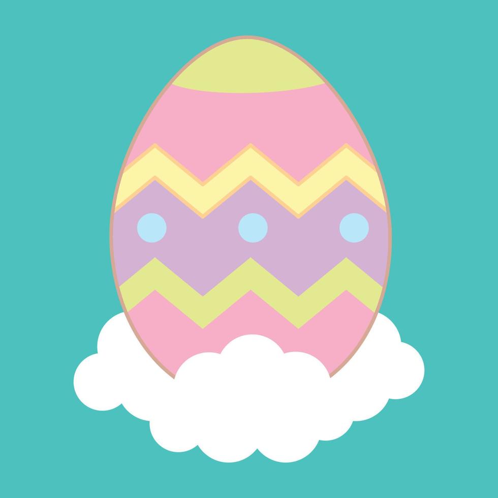 egg easter cartoon vector