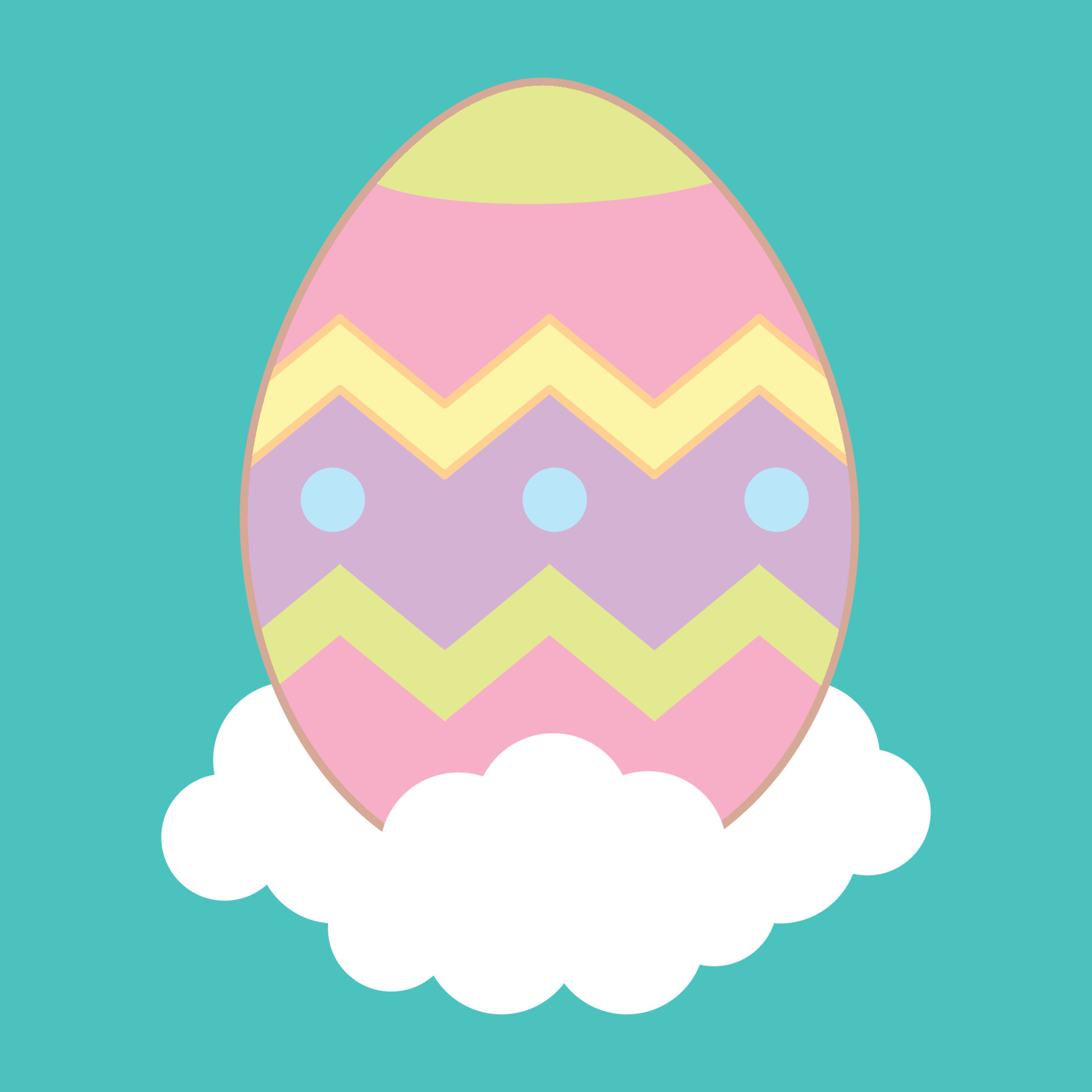 el huevo de Pascua. iconos de primavera dibujados a mano. 6549879 Vector en  Vecteezy