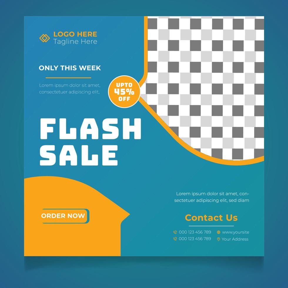 Flash Sale Template vector