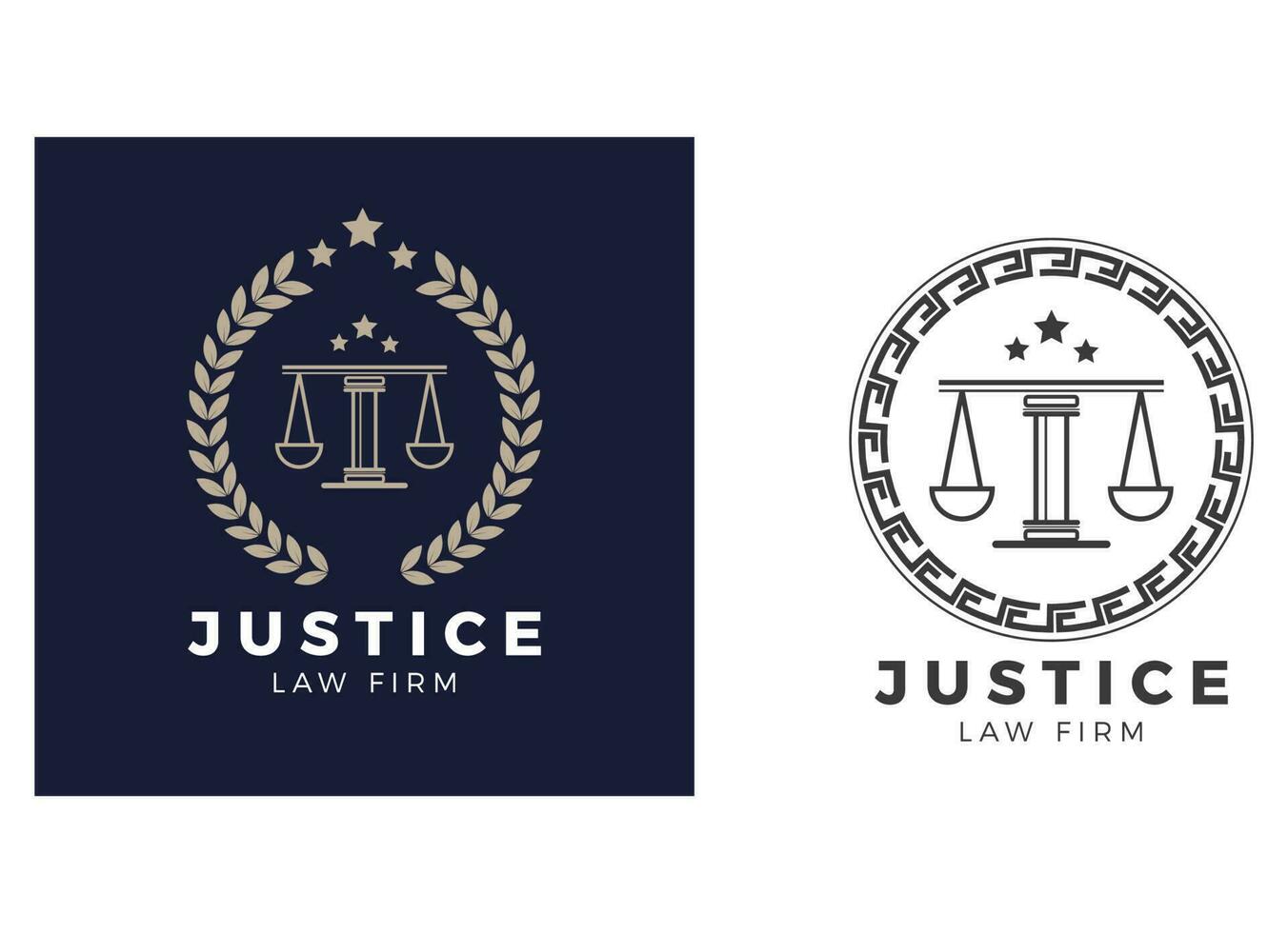 diseños de logotipos de bufetes de abogados inspiraton. vector