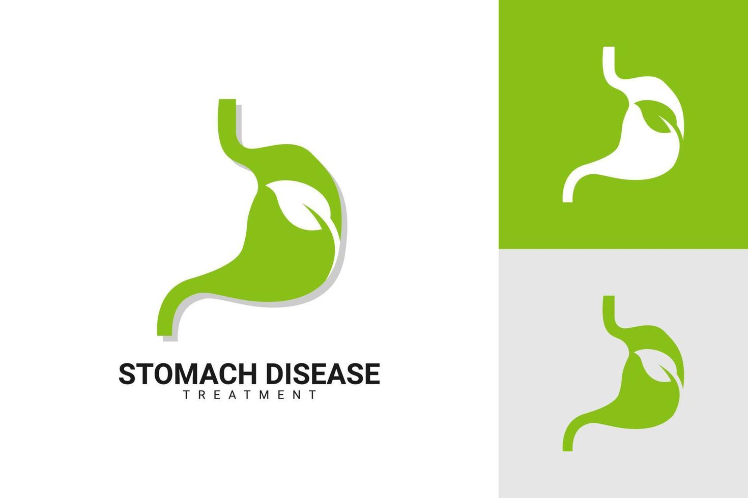 gráfico de vector de ilustración del logo de enfermedad estomacal. perfecto para usar en empresas médicas